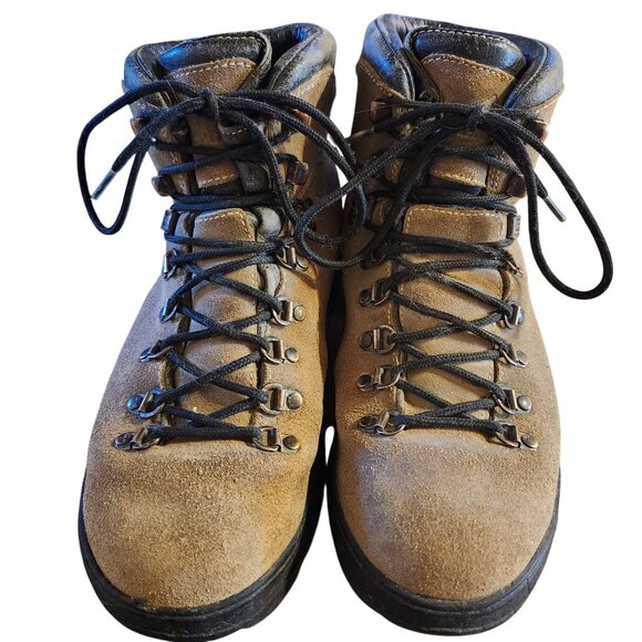L.L. Bean Mens Size 9 Gore-Tex Leather Hiking Boots Vibram Lace Up Brown Black main image 6